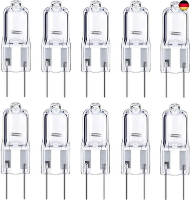 SHUOHUI 10x G6.35 Lampe 35W Halogenbirne Dimmbar Niedervoltlampe 12V GY6.35 Glühbirne