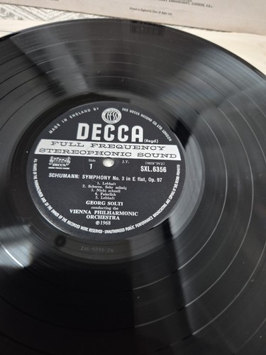 DECCA SXL 6356 WBg ED2 *1ST* SOLTI* SCHUMANN SYMPHONIES NOS.3 'RHENISH' & 4* NM - Picture 7 of 17