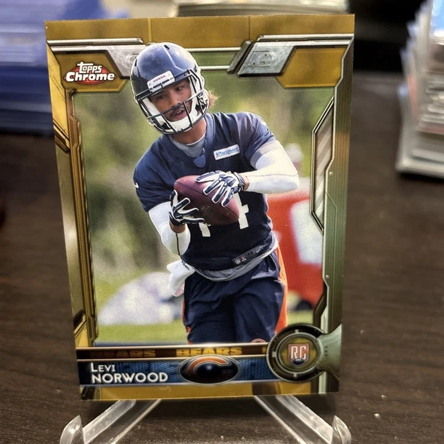 Levi Norwood 2015 Topps Chrome Gold #189 Rookie Bears /50