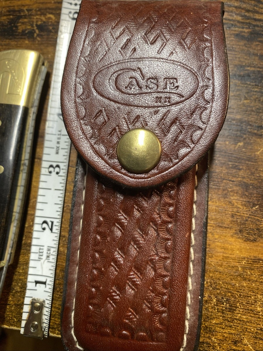 切手102007 NICE! Case XX 97L SS Shark Tooth Lockback Folding Knife & Sheath