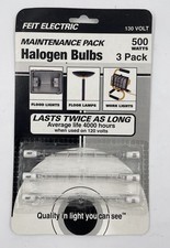 Feit Electric 500 Watts Maintenance Pack 130 Volt Halogen Bulb 3 Pack