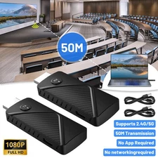 Wireless HDMI Transmitter & Receiver Kit TV Stick Dongle for PC, Camera, Laptop