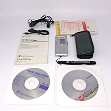 Sony ICD-ST10 Stereo Digital Handheld IC Voice Recorder With Case Tested Working