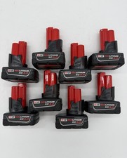 Milwaukee 48-11-2402 Lot of 8 M12 XC 3.0Ah High Capacity 12V Batteries - NEW