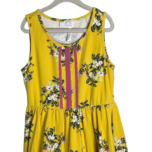 Matilda Jane 435 Girls Dress Size 10 Brilliant Daydream Lets Begin Yellow Floral - Picture 3 of 10