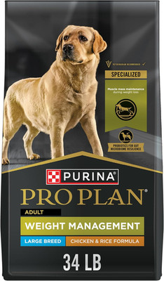 Purina Pro Plan Large Breed Weight Management Dry Dog Food, Chicken and Rice For