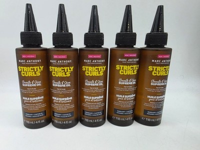 5 pack ~ Marc Anthony Strictly Curls Nourishing Scalp & Hair Supreme Oil 4 oz.