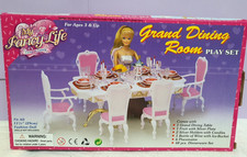 NEW My Fancy Life Grand Dining Room Play Set Dollhouse Furniture Fits Barbie 11.