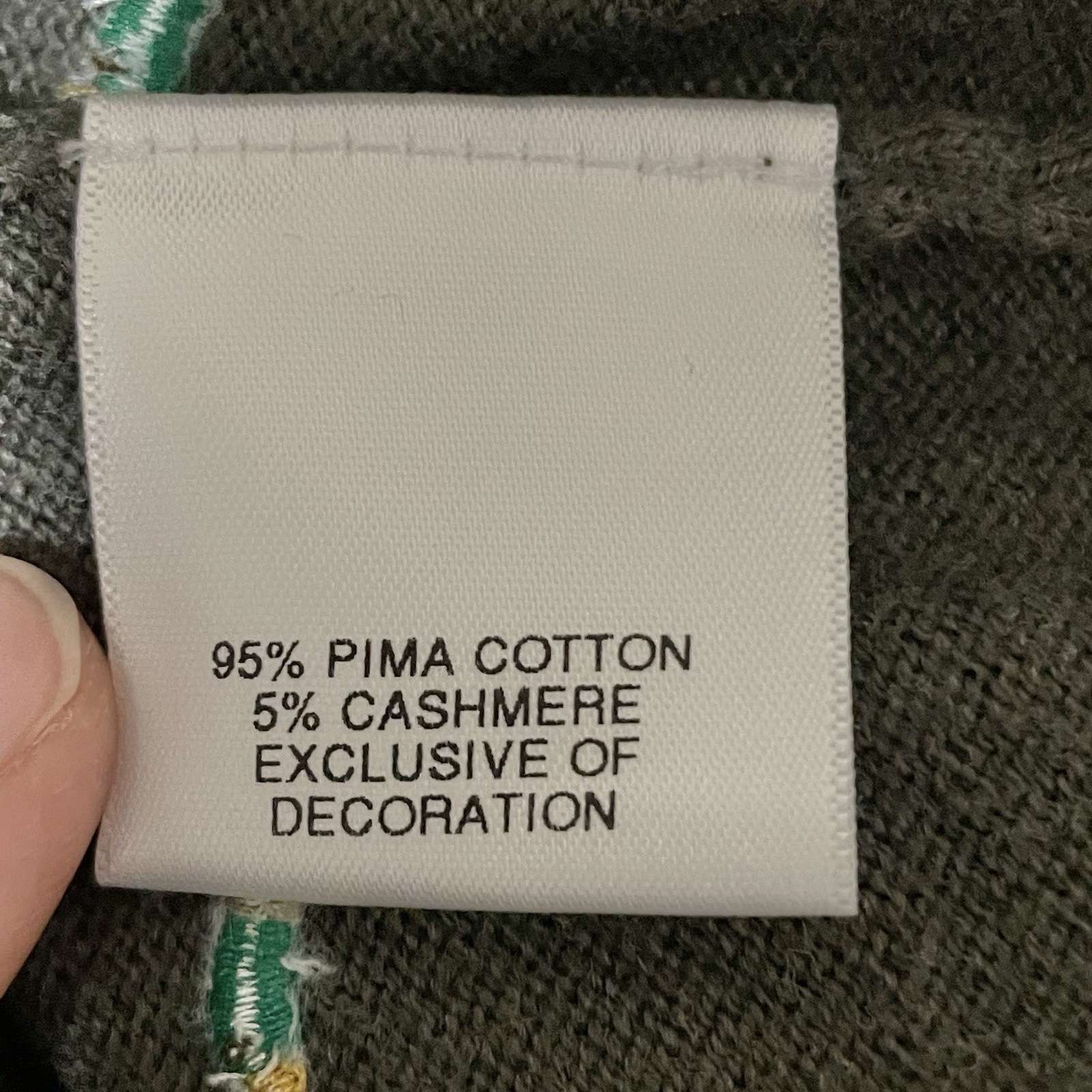 Cremieux Classic Sweater Men Large Cashmere Cotton Blend Duck Hunting Embroidery