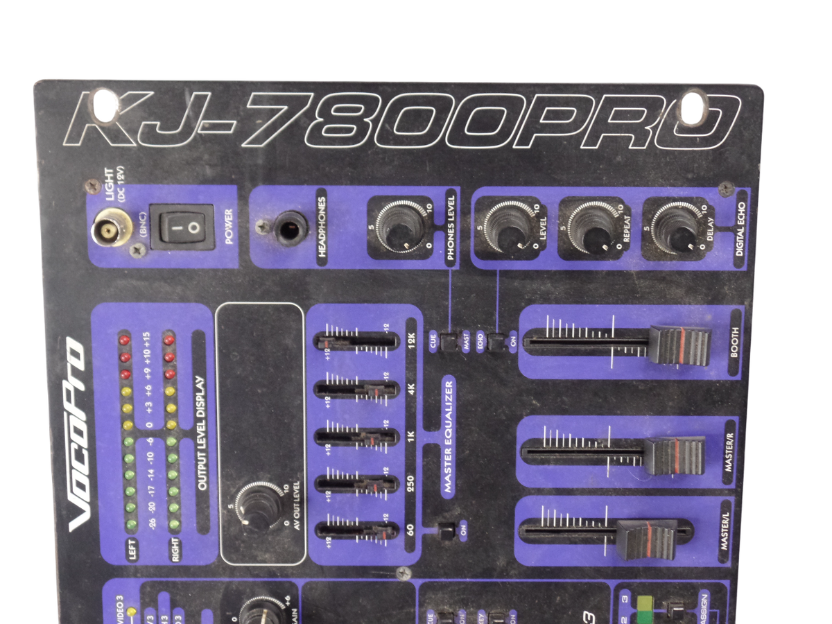 Vocopro KJ7800-PRO KJ / DJ / VJ Professional Mixer - Black - Free