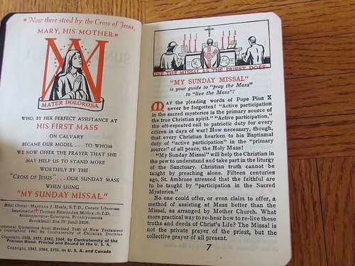 Vintage 1950’s My Sunday Missal Explained Father Stedman Catholic mass book 1956 - Picture 4 of 9
