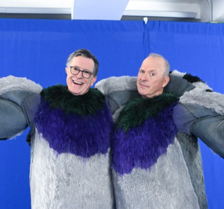 STEPHEN COLBERT MICHAEL KEATON's pigeon costumes THE LATE SHOW finale week