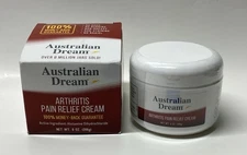 Australian Dream Arthritis Pain Relief Cream 9 oz Jar Soothing Relief Exp 09/27