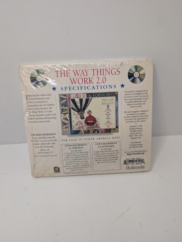 DAVID MACAULAY - The Way Things Work 2.0 CD-ROM NEW/SEALED - Picture 2 of 2