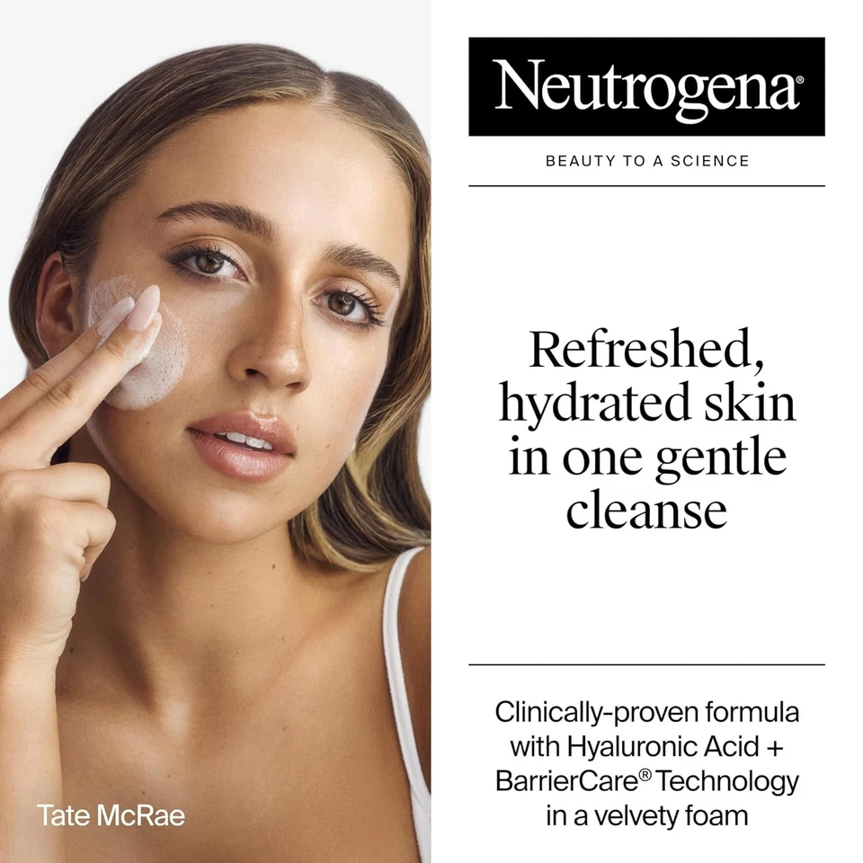 Neutrogena Hydro Boost Face Wash, Hydrating Facial Cleanser with Hyaluronic Acid - Image 3 of 4