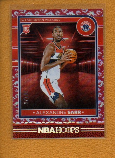 Alexandre Sarr 2024-25 Panini NBA Hoops Rookie Dragon Year RC #232  /75