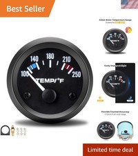 Universal 2"/52mm Water Temperature Gauge Automotive, 100-250  Water Temp Gau...