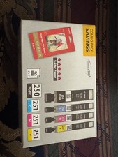 Canon PGI-250/CLI-251 Combo Pack Black Cyan Magenta Yellow Ink w/ Photo Paper