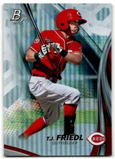 2017 Bowman Platinum #TP-TF T.J. Friedl Top Prospects