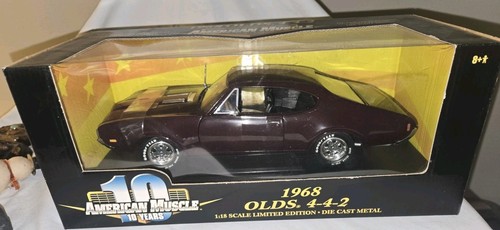 American Muscle 1968 Olds Oldsmobile 442 1/18 Diecast Ertl NIB Dark Burgandy