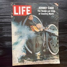 VINTAGE LIFE MAGAZINE NOVEMBER 21 1969 JOHNNY CASH  COVER