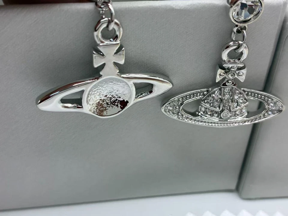 Vivienne Westwood women Crystal Orb Stud Earrings H2872 - Image 3 of 4