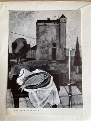 Künstlerkarte Walter Wellenstein 1970