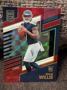 Malik Willis - 2022 Panini Donruss Elite #102 Rookies Red /399 (RC) Titans NM