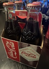Coca Cola The Original 4 Pack Coke Bottles Full 2007 Limited Edition Circa 1900