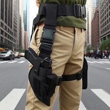 Tactical Drop Leg Holster Set with Belt Pistol Holder Adjustable Thigh Holster