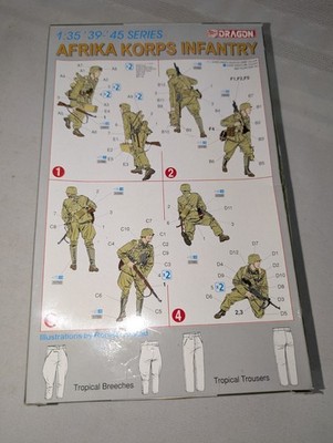Dragon 1/35 6138 WWII German Africa Corps Infantry (4 Figures) | eBay