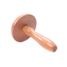The Quilted Bear Darning Mushroom - Smooth Wooden Darner with Brown