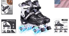 Adjustable Roller Skates for Kids Adults Light Up Wheels
