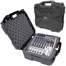 17" Hard Shell DJ Mixer Travel Case with Customizable Foam Security Locks