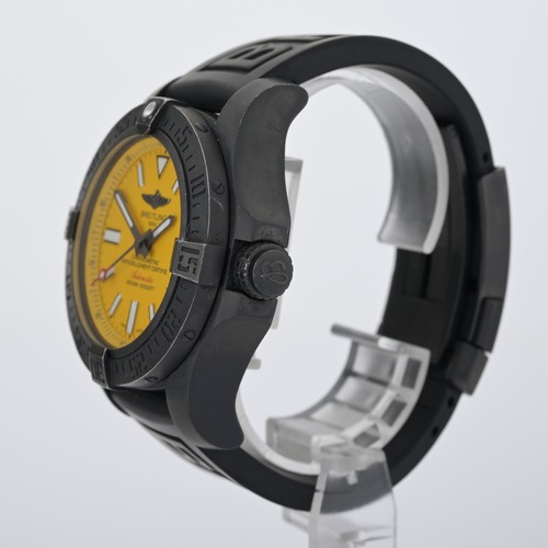 Breitling Avenger II Seawolf Blacksteel M17331 Gelb 45mm Herrenuhr - Bild 4 von 7