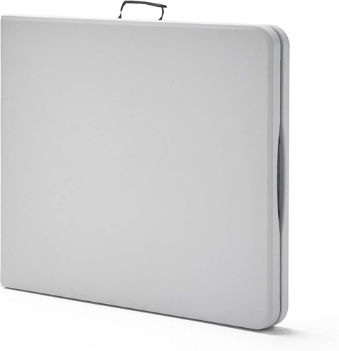 Tavolo Pieghevole Multifunzione, 180 X 74 X 74 Cm, Bianco, Folding 180, Plastica - Foto 5 di 12