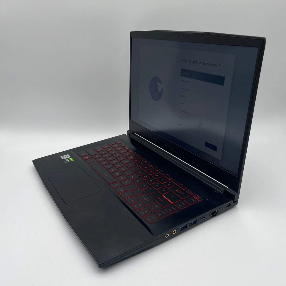 微星 GF63 薄型笔记本电脑 16 英寸 i5 32GB RAM 1TB 固态硬盘 GTX 1650 黑色 二手 — 第 2/4 张图片