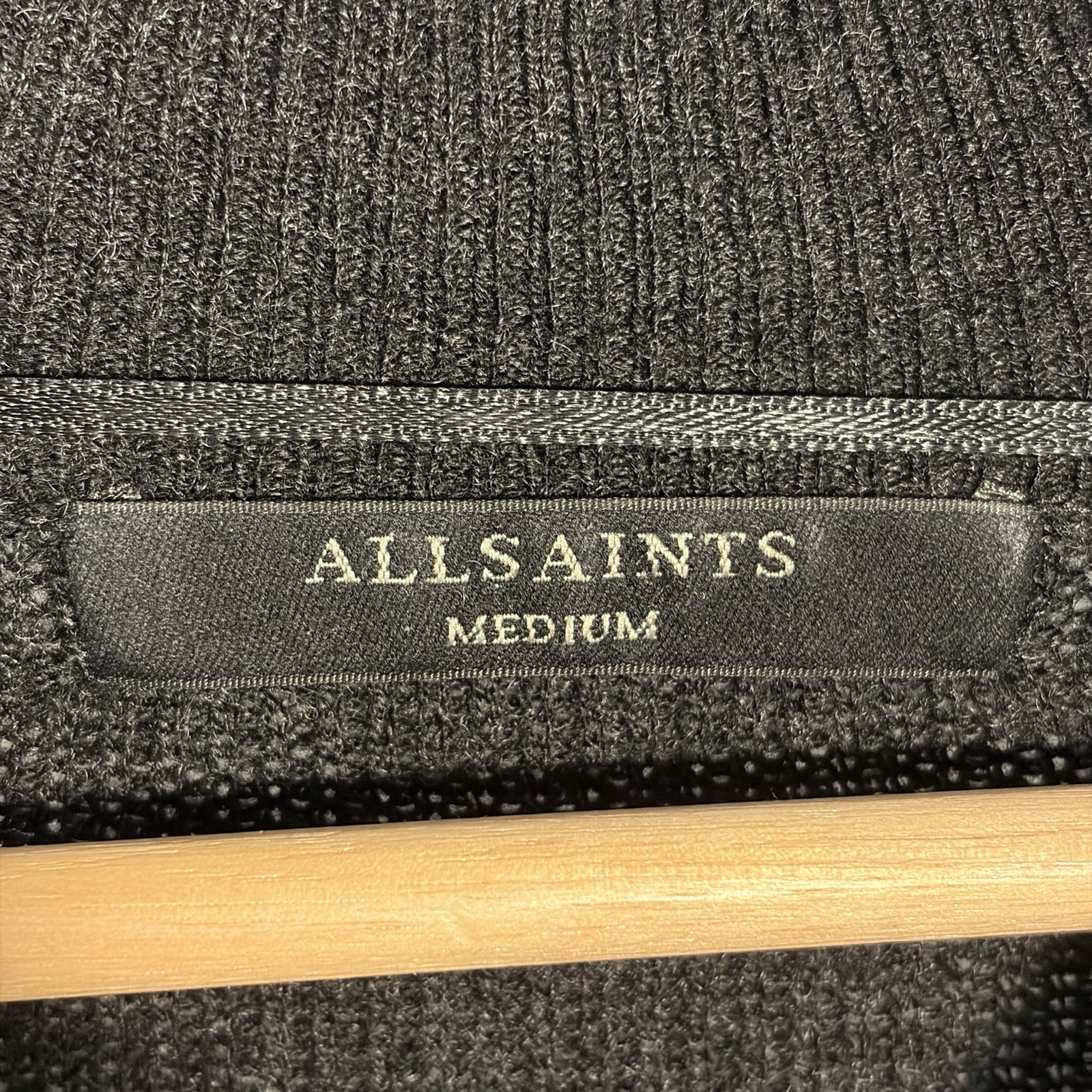 AllSaints Women's Wool And Cashmere Roll Neck Ridley Jumper, Black, Size Medium image 5