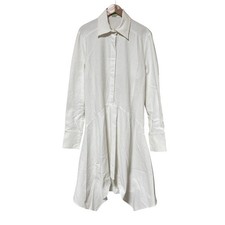 STELLA McCARTNEY back-open shirt dress in white Women USED