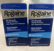 Lot Of 2 Rogaine Men's Extra Strength Topical solution 1 Month Supply Exp 2028