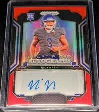 2025 Panini Prizm Draft Picks Nick Nash RC Red Auto /399 San Jose State Falcons