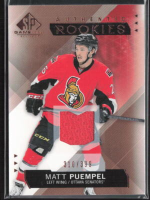 2015-16 SP Game-Used #146 Matt Puempel Authentic Rookies /399