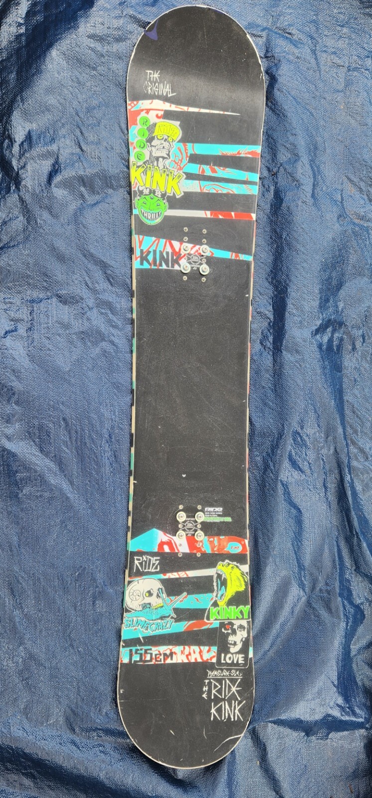 155 Pain Black Teal Red Ridekink Snow Board Slime Walls