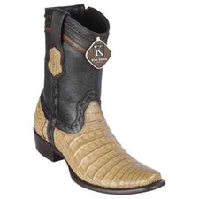 King Exotic HONEY Caiman Crocodile Belly Western Boot Side Zipper EE 479BG8251