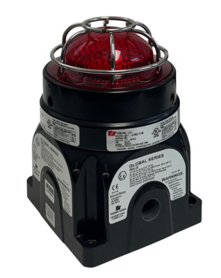 FEDERAL SIGNAL G-LED-AC-T-R / GLEDACTR GLOBAL SERIES LED LIGHT RED 110-240V USNP