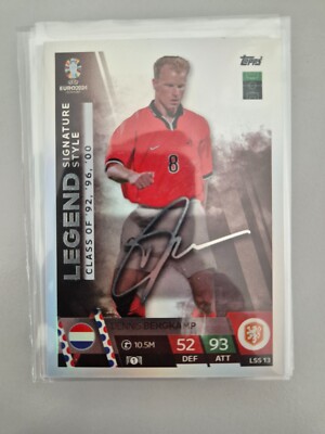 TOPPS MATCH ATTAX EURO 2024 LEGEND SIGNATURE STYLE DENNIS BERGKAMP LSS13 LSS 13