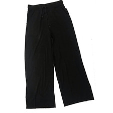 Forever 21 Black Knit Wide Leg Jogger Pants Size M