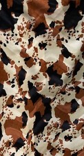 Cow Tan Velboa upholstery Fabric per yard 60  wide