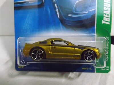 2008 Hotwheels Treasure Hunt Gold Ford Mustang GT 4/12 1/64 Scale