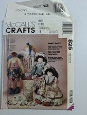 Dainty Dolls McCalls Crafts Pattern 825 23" Tall